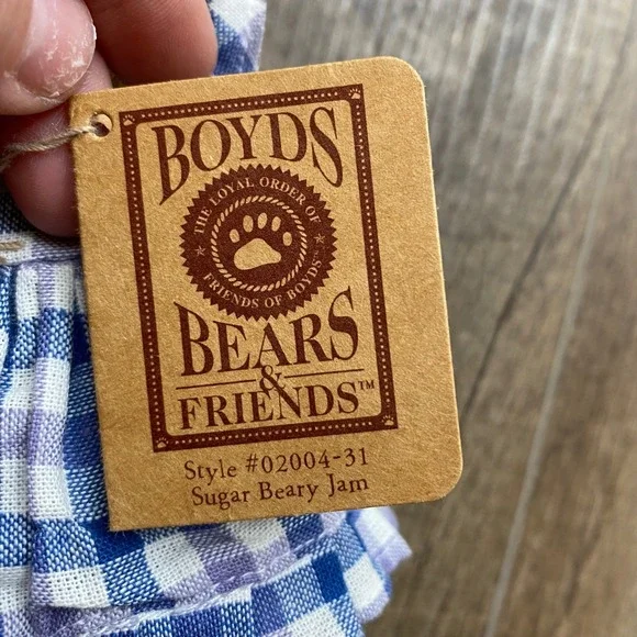 Boyds Bears Plush ~ Boyd's Bear & Friends - Sugar Beary Jam 6.5", New With Tag - Picture 4 of 7